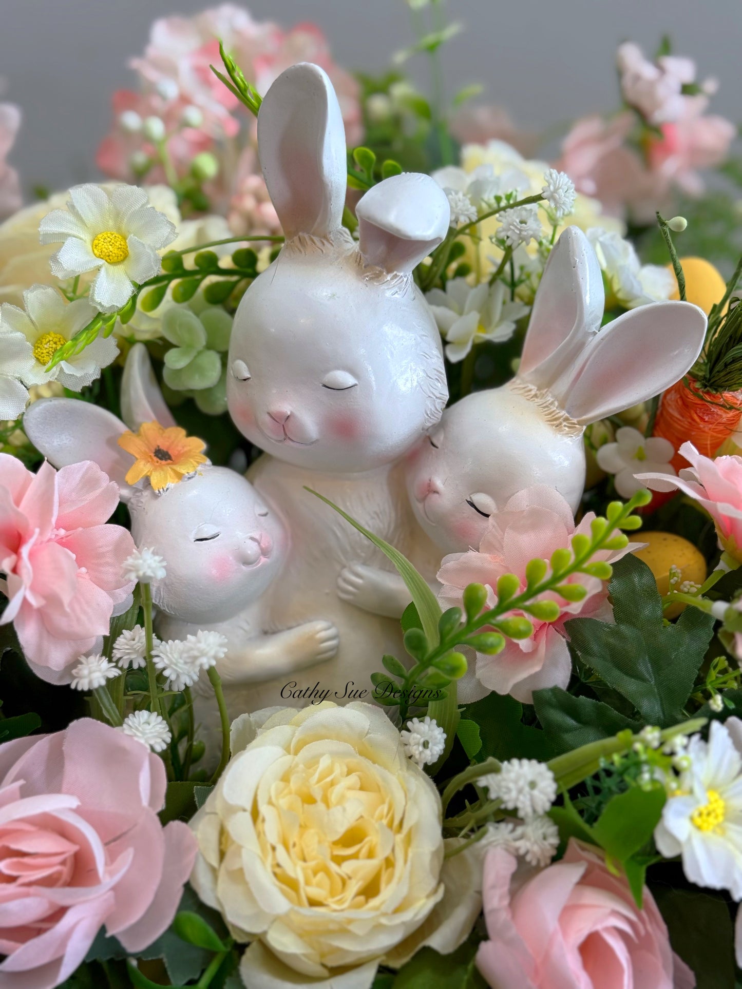 Yellow Easter Basket Arrangement