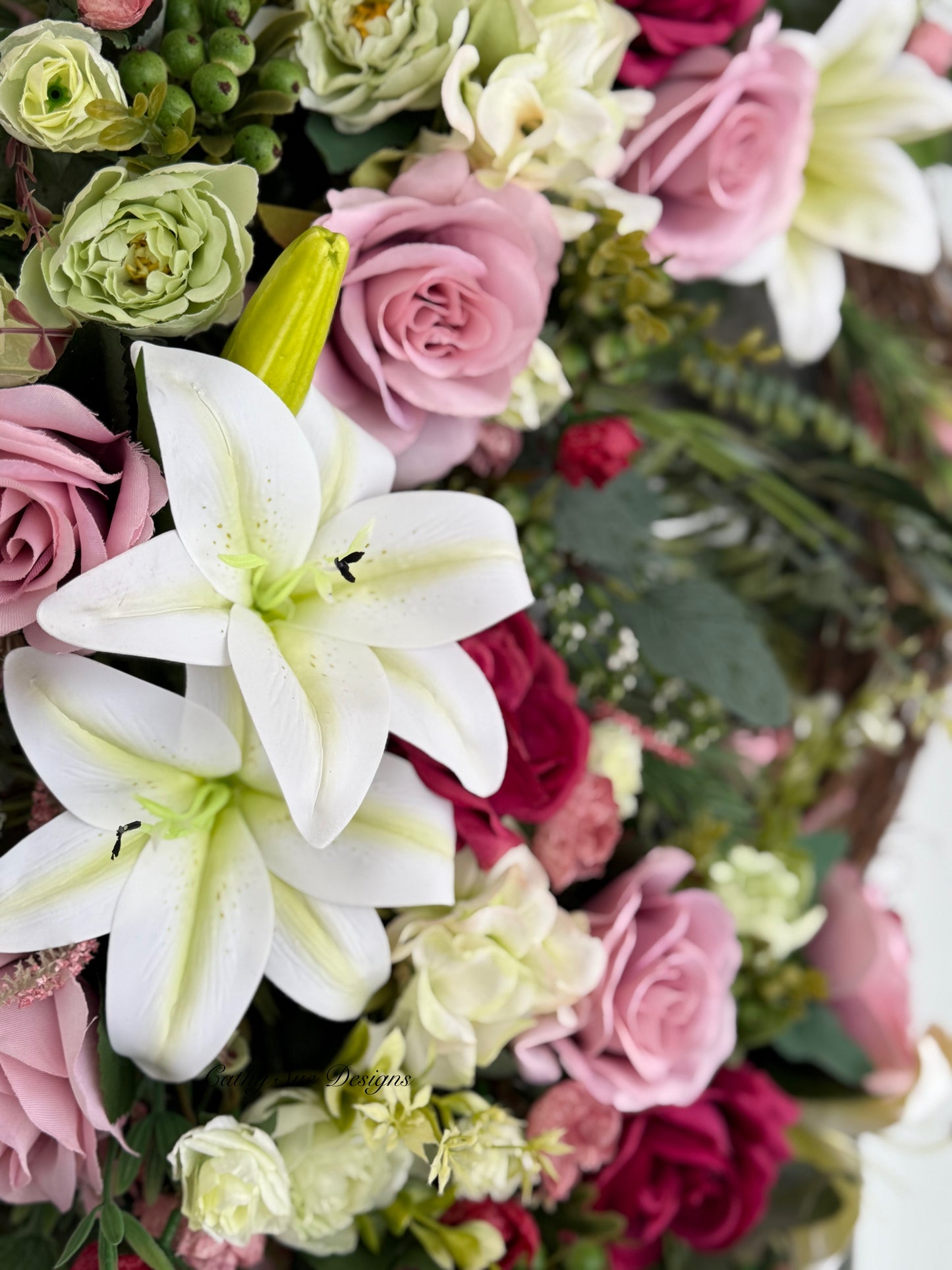 Floral Grapevine Wreath