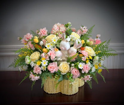 Yellow Easter Basket Arrangement