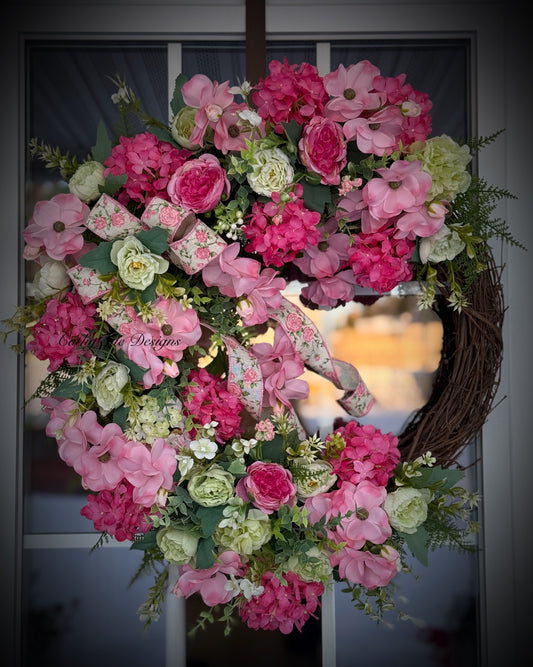 Beautiful Floral Grapevine