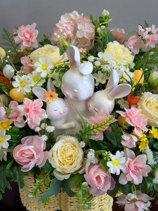 Yellow Easter Basket Arrangement