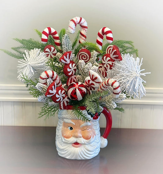 Santa Candy Arrangement