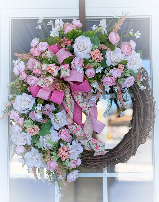 Beautiful Floral Grapevine