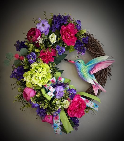 Hummingbird Wreath