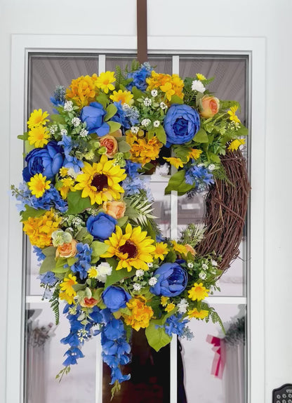 Beautiful Floral Grapevine